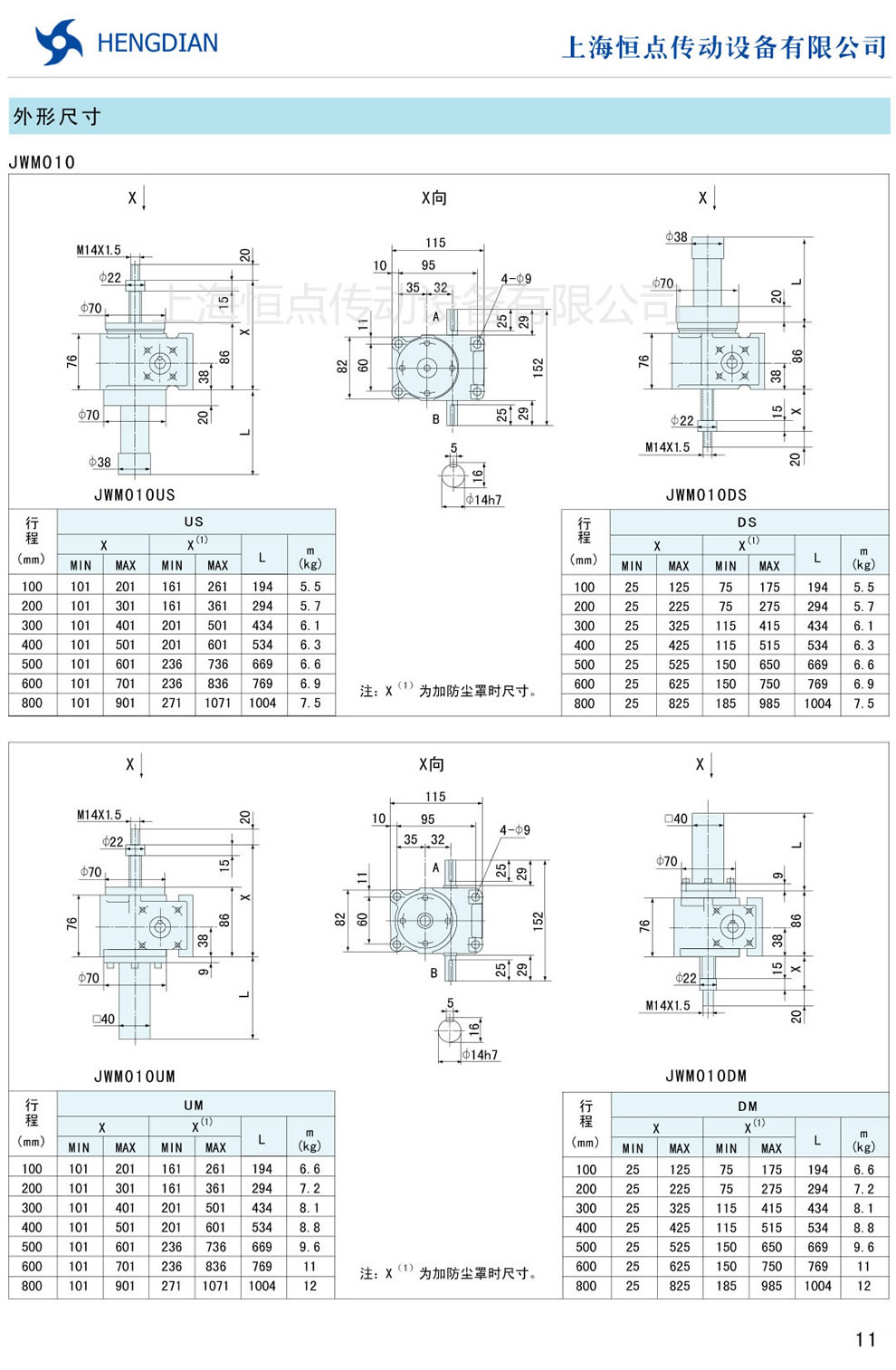 JWM���������C�����γߴ� JWM010