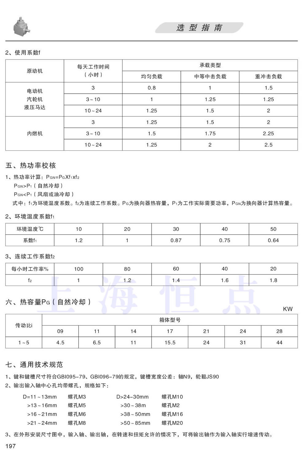 HD系列型號(hào)的選擇