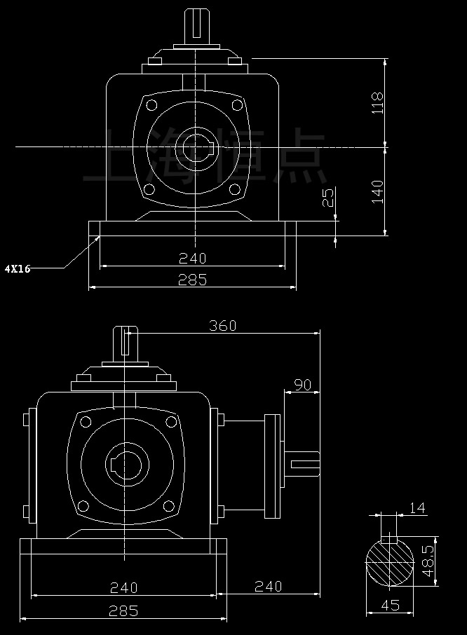 T10-1-U���Ͱ��bCAD�ߴ�؈D